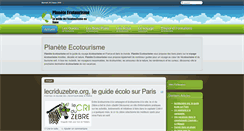 Desktop Screenshot of planete-ecotourisme.com
