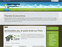 Tablet Screenshot of planete-ecotourisme.com